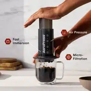 AeroPress coffee maker – available at Berk's Beans Coffee Concord CA