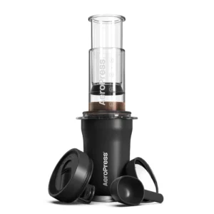 AeroPress Go Plus Black coffee maker – portable travel coffee brewer